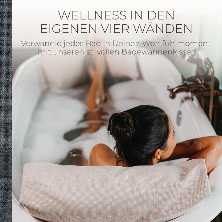 BADESOFA® Fusskissen | Premium-Qualität | Badewannen-Kissen für bequemes Baden | Made in EU | Badewa