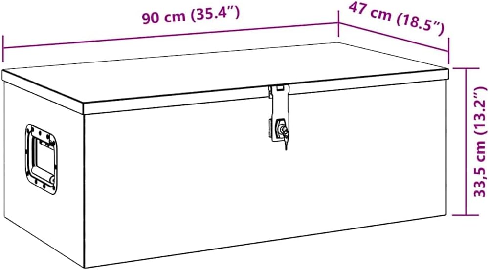 vidaXL Aufbewahrungsbox Aluminiumkoffer Aluminiumbox Lagerbox Lagerkiste Transportkoffer Transportki