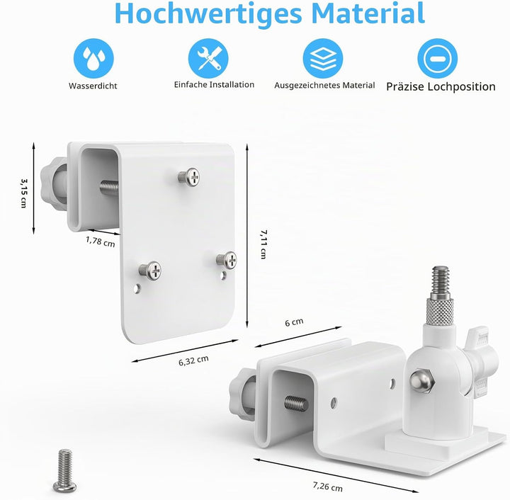 HOLACA Kamera und Solarpanel Dachrinnenhalterung Kompatibel mit Reolink Argus 3MP,4MP/2K,5MP/2K,4K/8