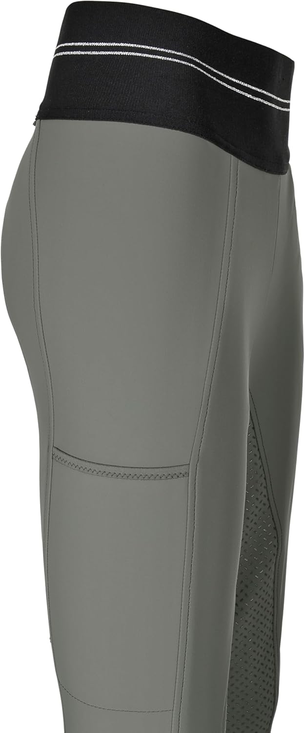 Pikeur Damen Vollbesatz Reithose GIA Grip Athleisure 68 Grau, 68 Grau