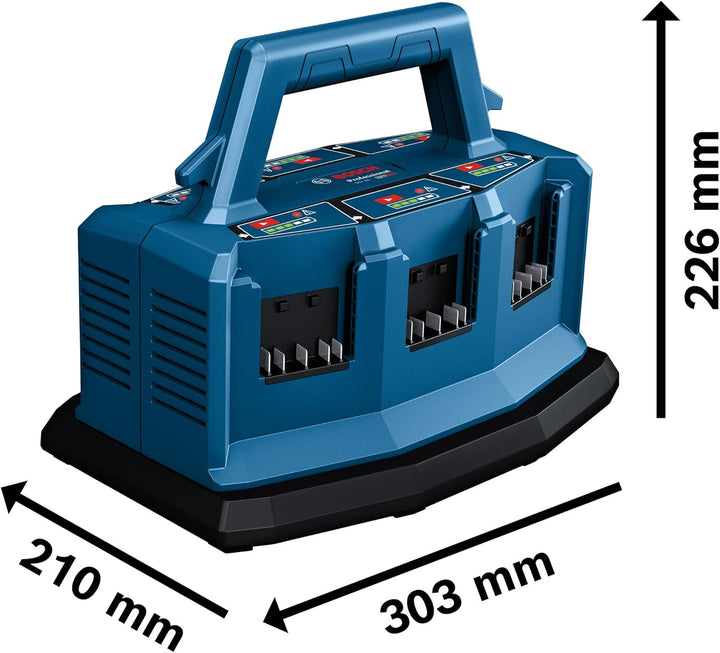 Bosch Professional 18V System Multi-Ladegerät GAL 18V6-8 (inkl. Akkuladestrom: 8A, inkl. L-BOXX-Adap