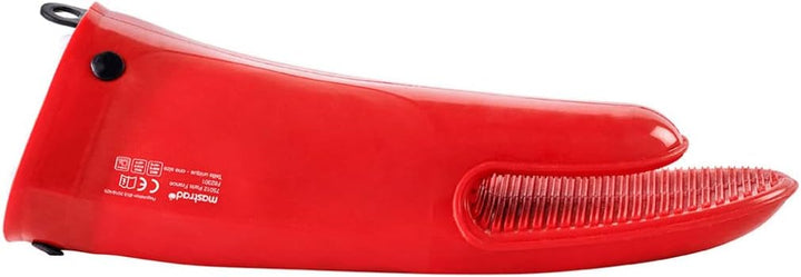 MASTRAD Gant Orka TEX - Ofenhandschuh aus Silikon und Baumwolle - rutschfeste Rillen - sehr widersta