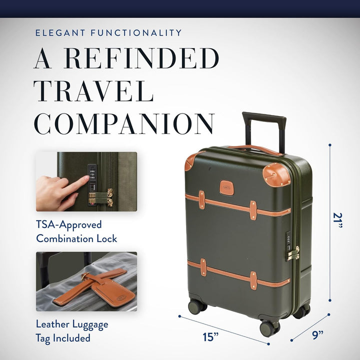 Bric's Bellagio Trolley 55 cm Olive 21" Spinner Olive, 21" Spinner Olive