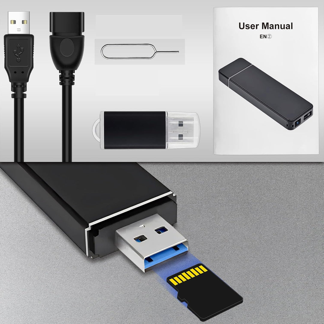 HGYGHO 32GB Mini Kamera USB-Stick 1080P Bewegungserkennung ohne WLAN | Mini Überwachungskamera USB F