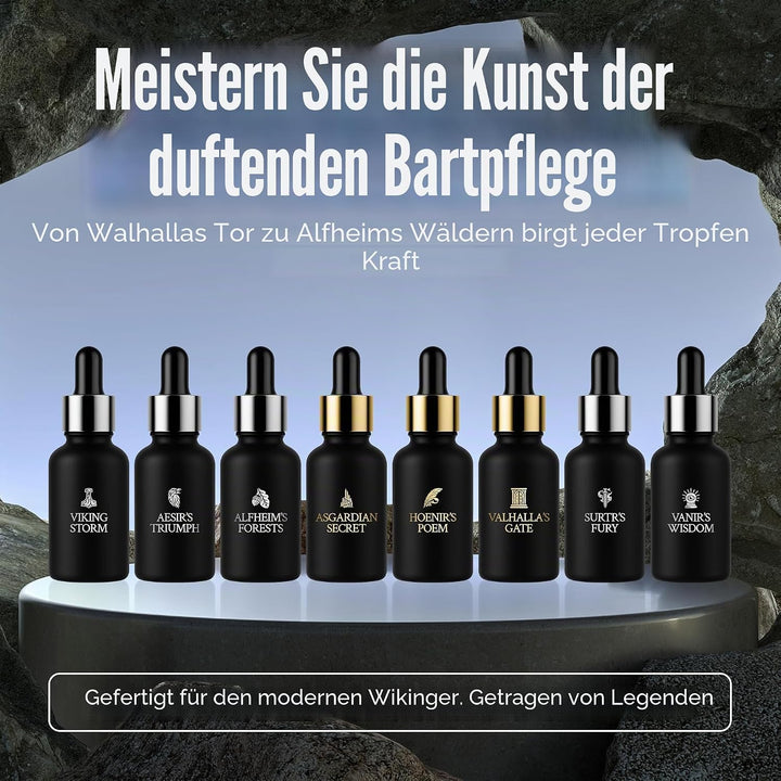 The Beard Struggle Bartöl Probierpaket 8-in-1 – Premium Bartöl Duft Set für Männer – Set mit 8 Probe
