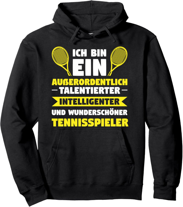 Tennis Tennisspieler Tennisschläger Pullover Hoodie