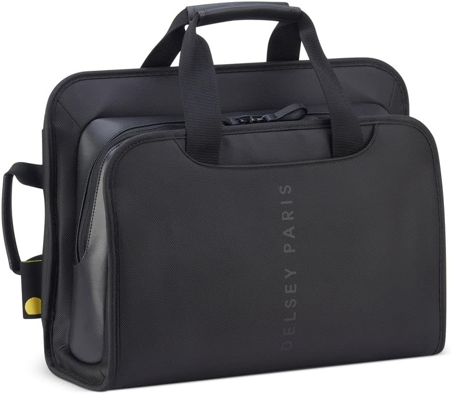 Delsey Arche - Aktentasche 2in1 15.6" 42 cm RFID Schwarz, Schwarz