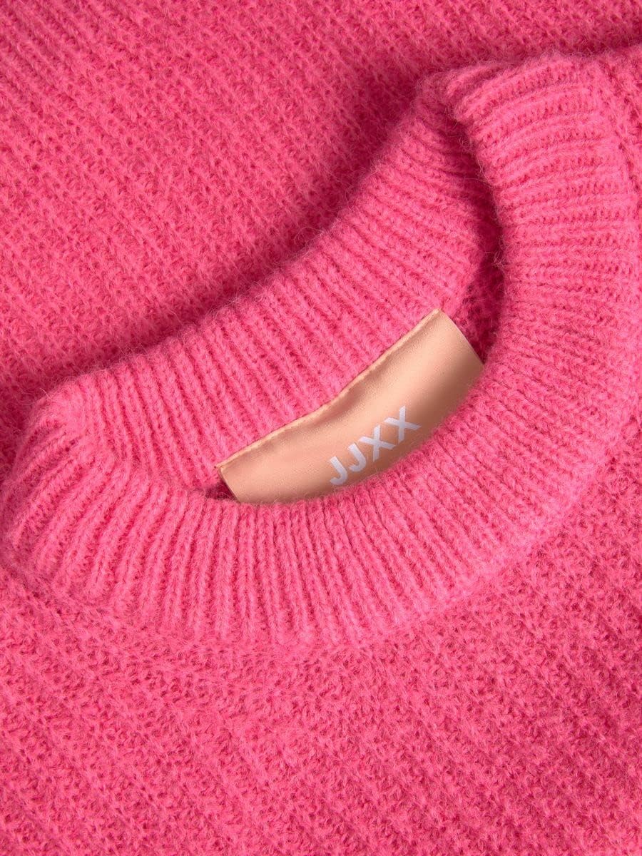 JJXX Damen Jxember Ls Fluffy Crew Neck Knit Noos Pullover XS Carmine Rose, XS Carmine Rose