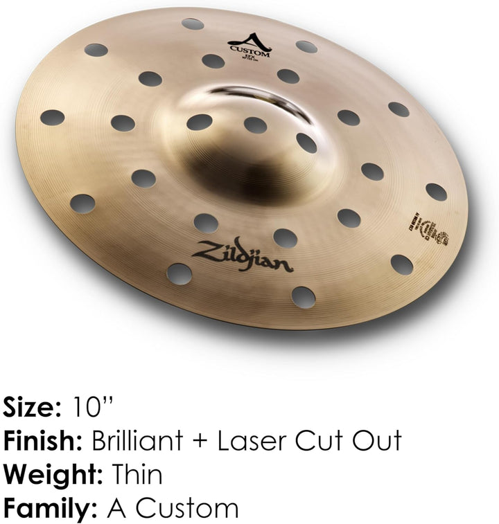 Zildjian A20808 A Custom Series - 10" EFX Crash Cymbal 10 Zoll, 10 Zoll