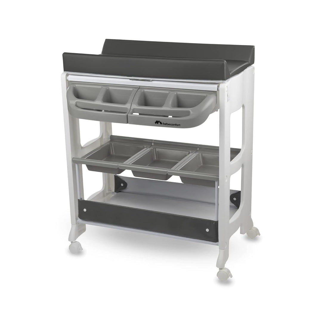 Bebeconfort Dolphy Wickelkommode & Badewanne, mobiler 2-in-1 Wickel- & Badewagen für Babys, mit inte