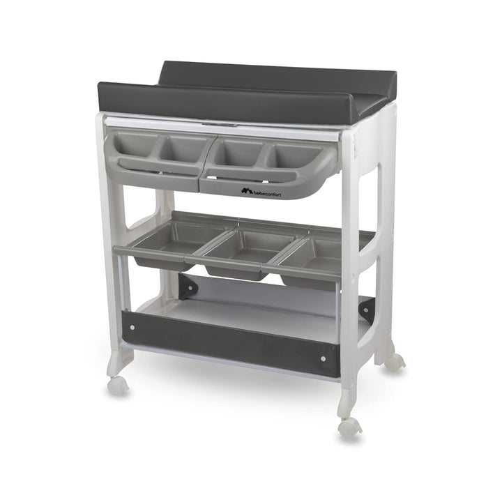 Bebeconfort Dolphy Wickelkommode & Badewanne, mobiler 2-in-1 Wickel- & Badewagen für Babys, mit inte