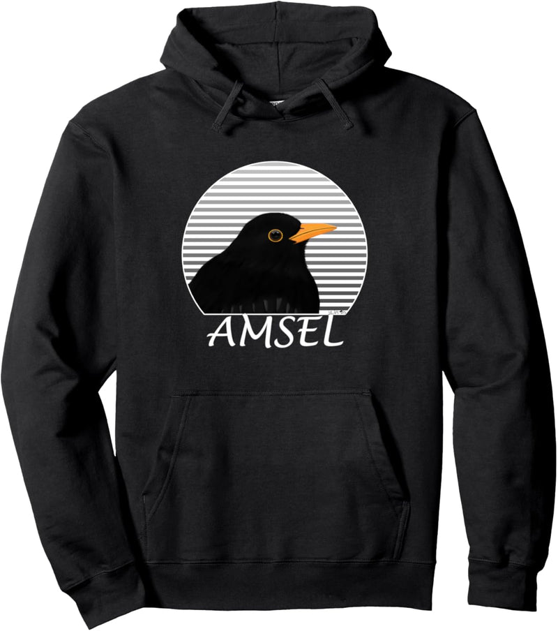 Amsel Vogel Zeichnung Vogelbeobachter Ornithologe Biologe Pullover Hoodie