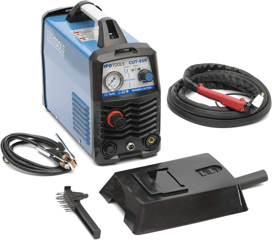 IPOTOOLS Plasmaschneider CUT-45R - Plasmaschneidgerät 45A bis 12 mm Schneidleistung Inverter Schweis