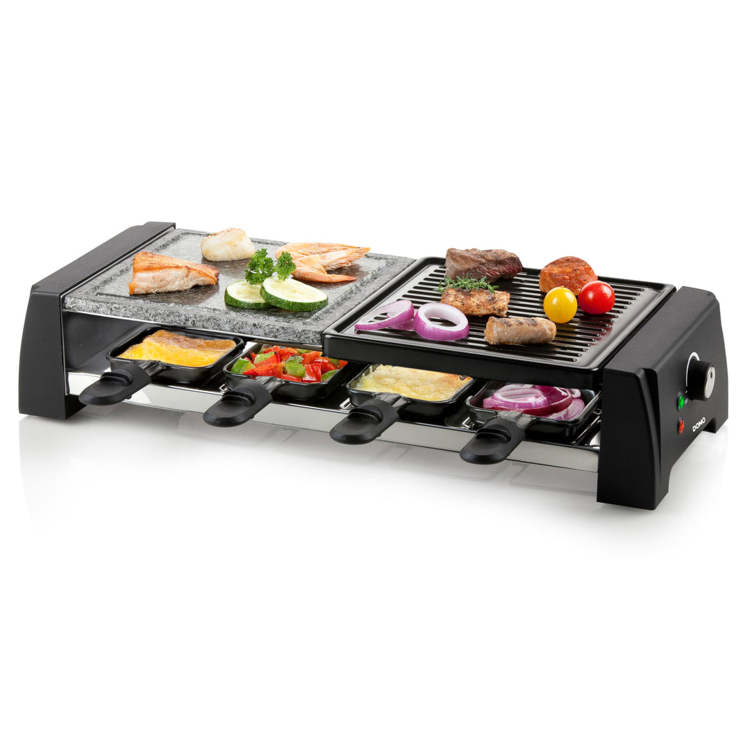 DOMO DO9190G Raclette/Steingrill, Kunststoff, 8