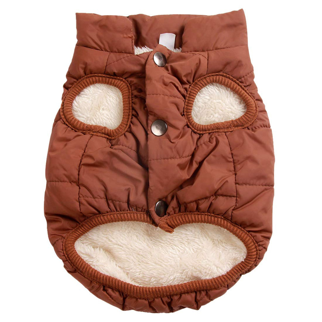 JoyDaog 2-lagige mit Fleece gefütterte Hundejacke, sehr warm für Winter und kaltes Wetter, extraweic