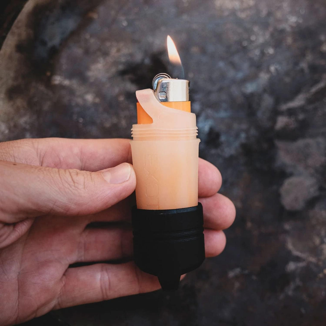 Exotac FireSLEEVE Robuste, wasserdichte Feuerzeugtasche – leuchtet im Dunkeln