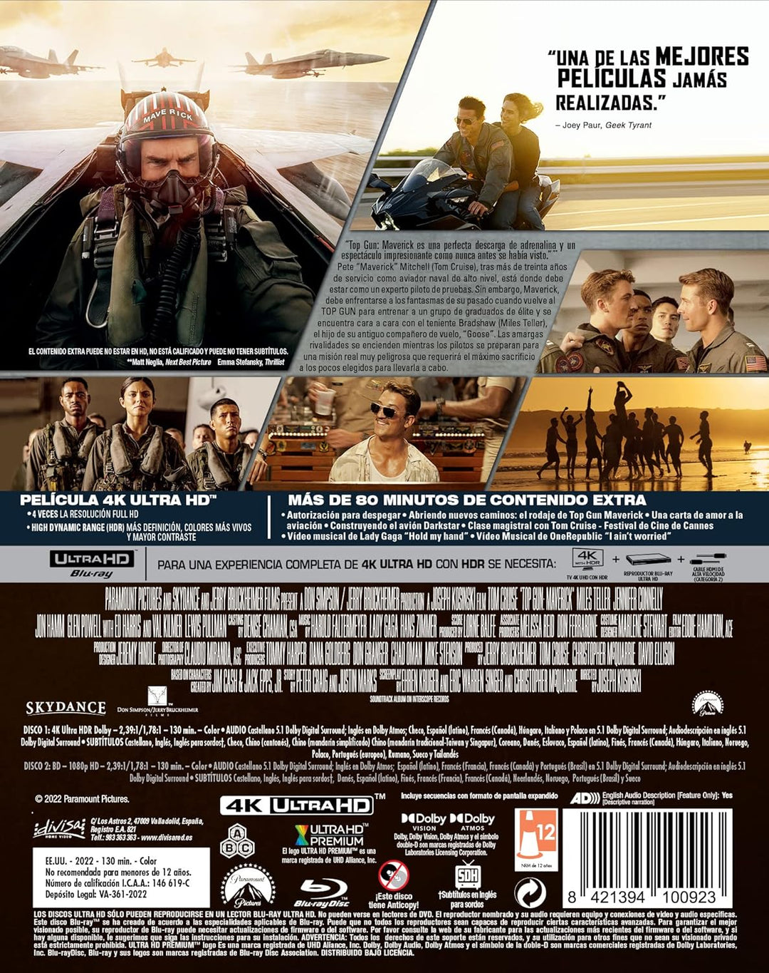 Top Gun Maverick (Steelbook 1 - 4K UHD) - BD [Blu-ray], 4K