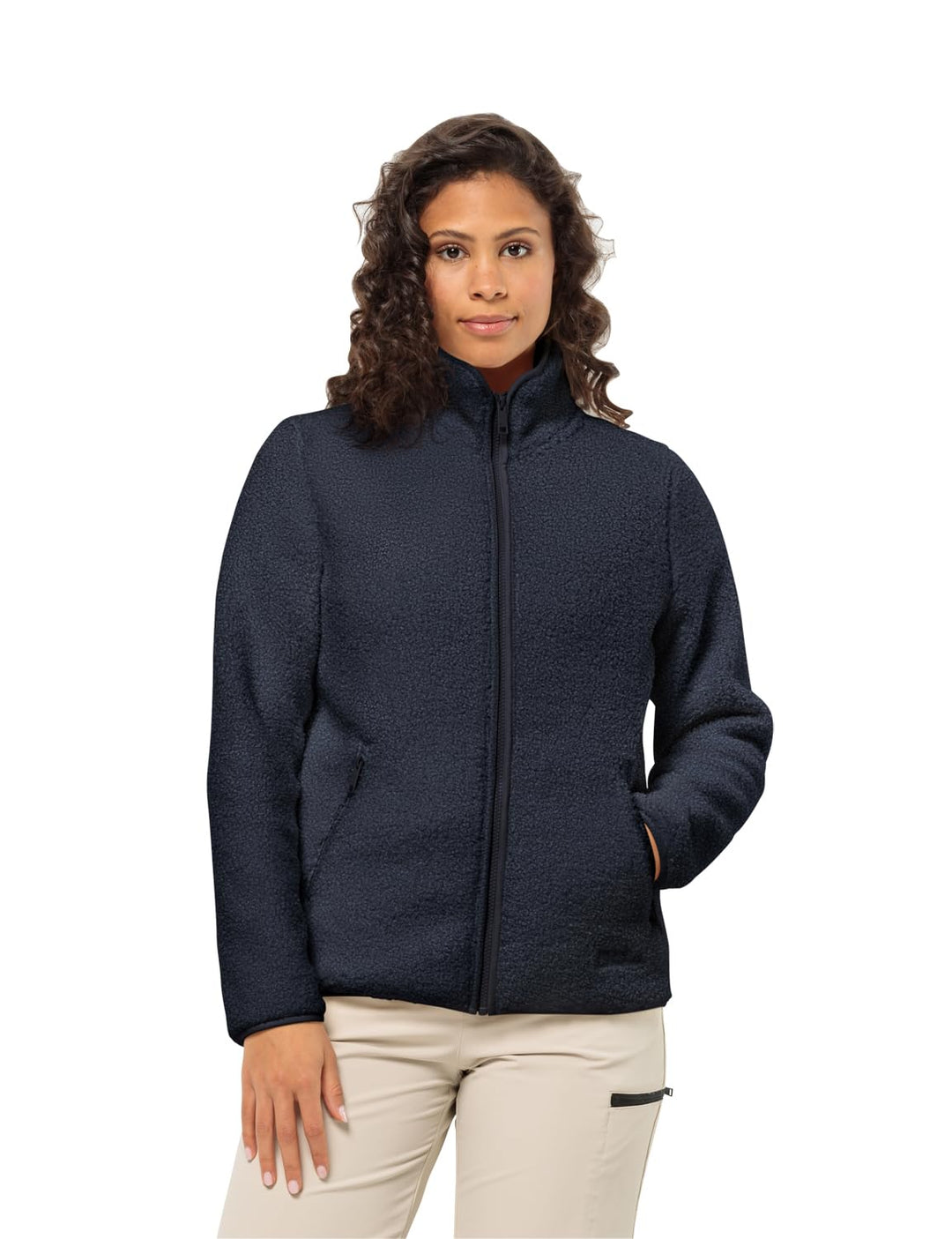 Jack Wolfskin Damen High Curl Jacket W Fleece-Jacke XL night blue, XL night blue