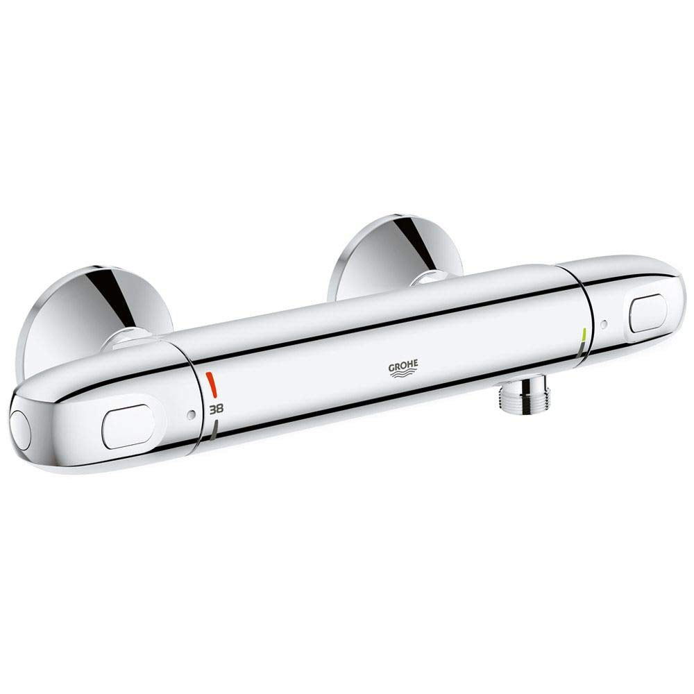 GROHE Grohtherm 1000, Duscharmatur wassersparend (Thermostat für stets konstante Temperatur, Mischba