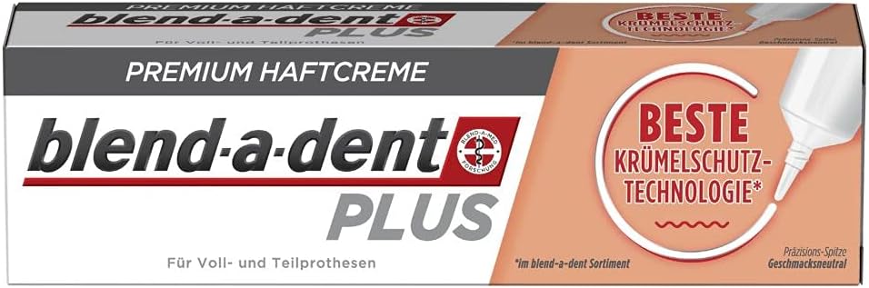 Blend-a-dent Plus Premium-Haftcreme Krümelschutz, 12er Pack (12 x 40 g) Old, 40 g (12er Pack) Old
