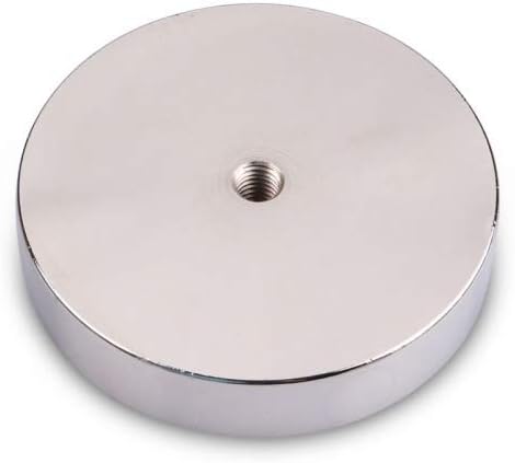 Bergemagnet Neodym mit Bohrung und Schrauböse (magnets4you) - superstarker Magnet für Magnetfischen/