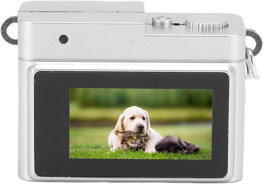 Dpofirs 128GB DV Kamera Small Schlüsselbundkamera, 1080p Kleine Retro Kamera für Foto Video Reise Vl