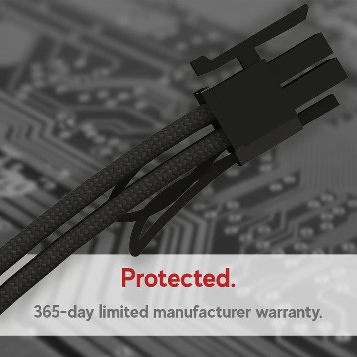 LINKUP – AVA 600W PCIE5.0 12VHPWR (16-polig/12+4) 16 AWG ummanteltes Hochstrom-Netzteilkabel – 70 cm