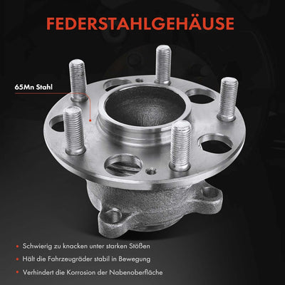 Frankberg Radnabe Radlagersatz Hinten Links oder Rechts Kompatibel mit Accord VIII CU 2.0L-2.4L 2009