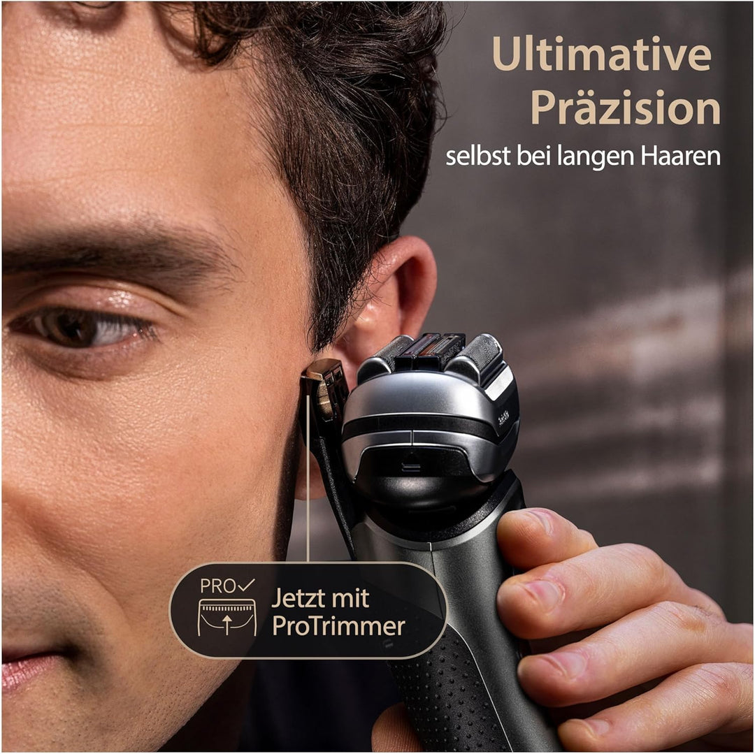 Braun Series 9 Pro+ Rasierer Herren Elektrisch, Elektrorasierer mit 5 Pro Rasierelementen, Langhaars