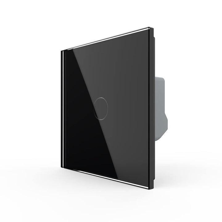 Livolo dimmbarer Wechselschalter Kreuzschalter Dimmer Lichtschalter mit Glasblende in Schwarz