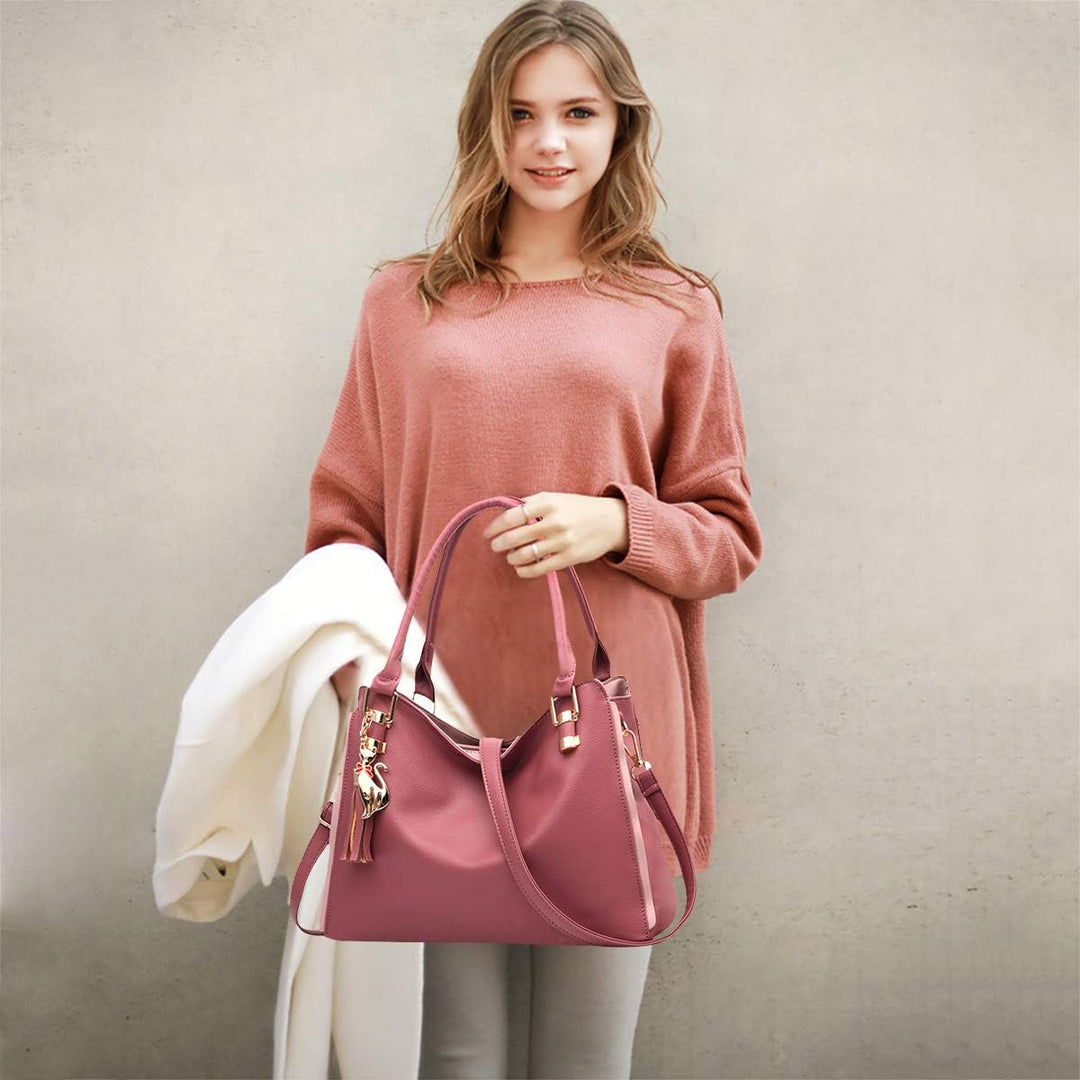NICOLE&DORIS Damen Schultertasche Mode Handtaschen Hobos und Umhängetaschen für Frauen Gross Trageta