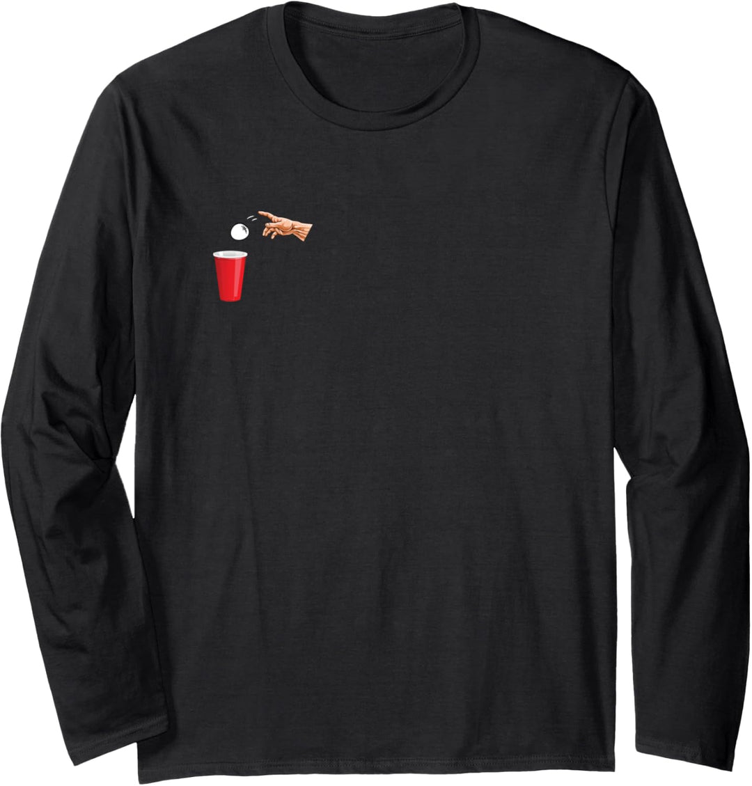 beer pong Trinkspiel beerpong Trinkspruch bier pong Geschenk Langarmshirt