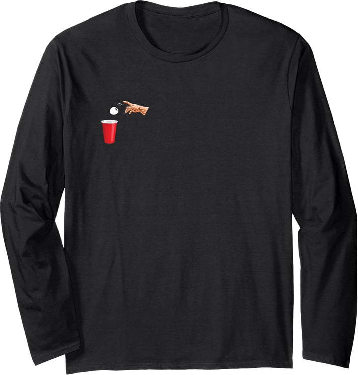 beer pong Trinkspiel beerpong Trinkspruch bier pong Geschenk Langarmshirt