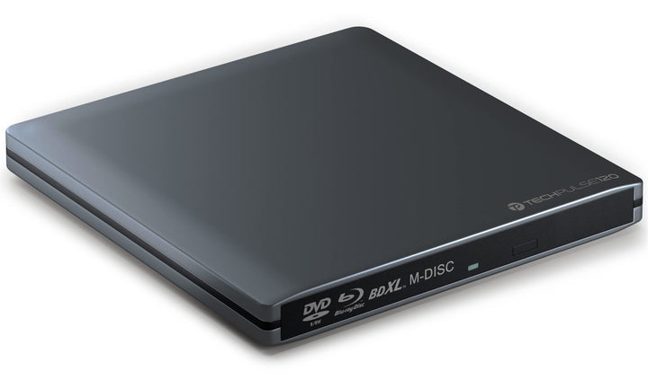 techPulse120 USB 3.0 Typ-C externer Blu-ray Brenner 3D M-Disc BDXL 100GB Burner Superdrive Blueray L
