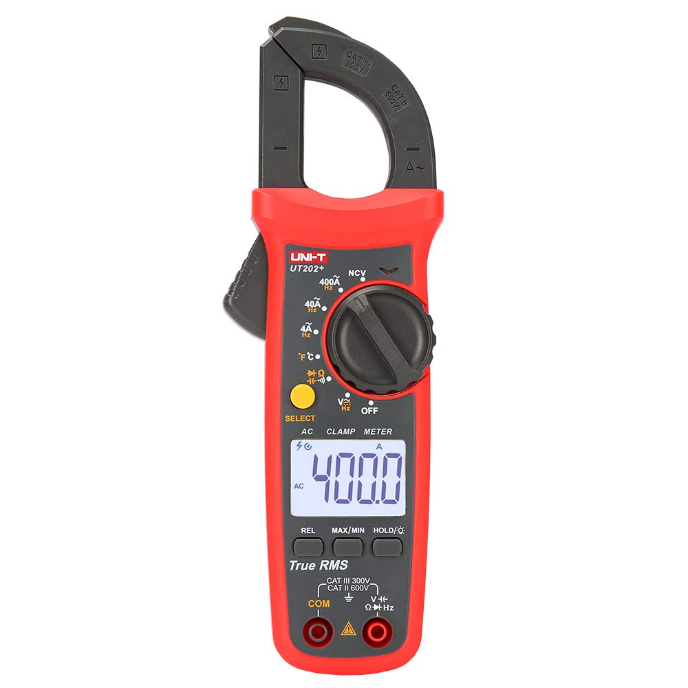 UNI-T UT202+ Multimeter Auto Range True RMS Clamp Meter with LCD Display Strommesszange