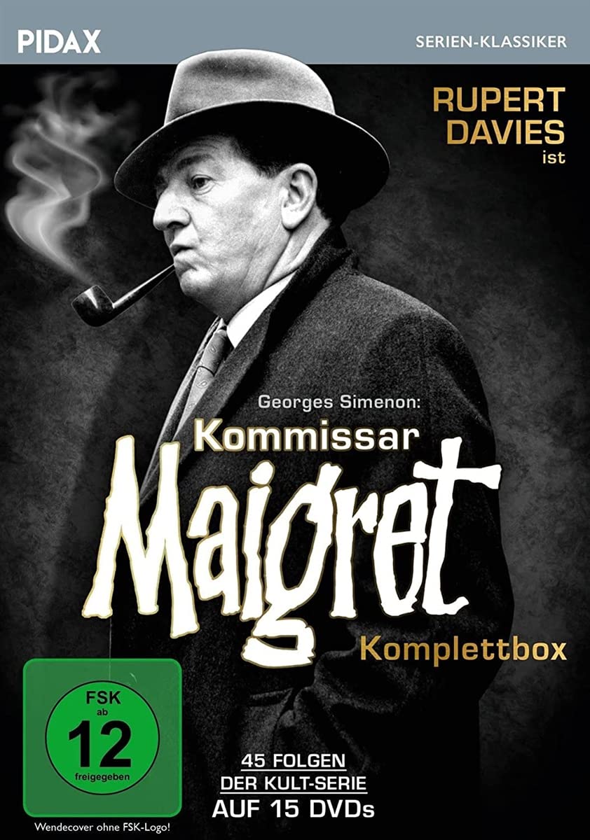 Kommissar Maigret - Komplettbox / 45 Folgen der legendären Kult-Serie mit Rupert Davies nach den Rom