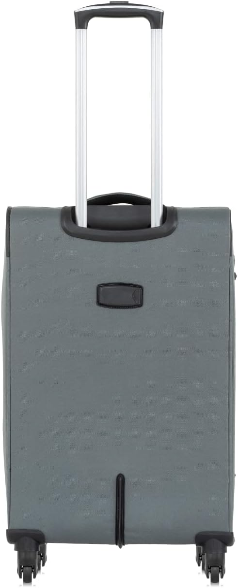 OCHNIK Mittlerer Rollkoffer | Soft Case | Material: Nylon | Farbe: Grau| Grösse: M | Masse: 69x42x29