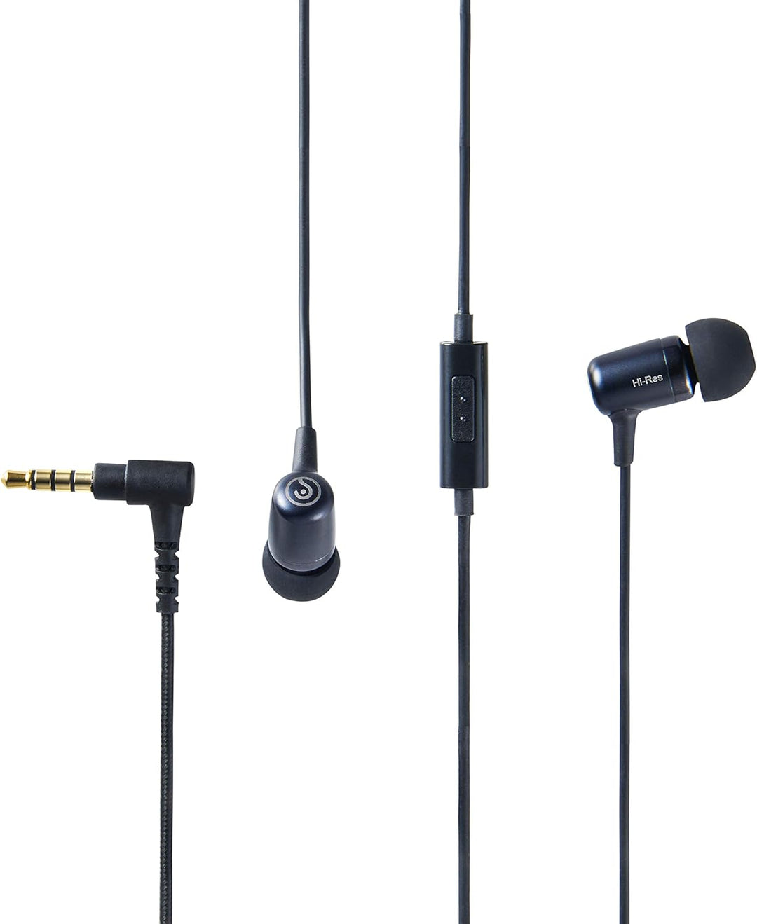 EarStudio HE100, High-Resolution Earphones, 3.5mm in-Ear Headphones, Distinctive Clear Sound, Single
