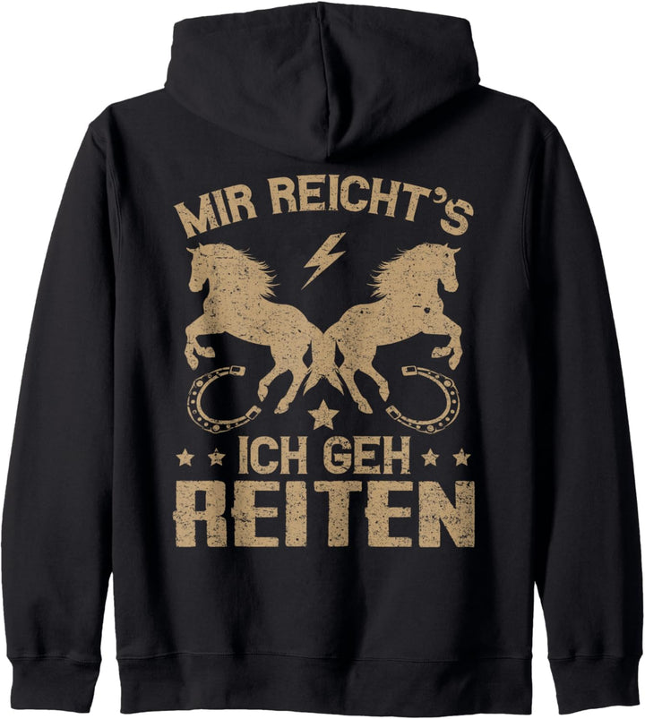 Reitersprüche Mir Reichts Ich Geh Reiten Pferde Geschenk Kapuzenjacke