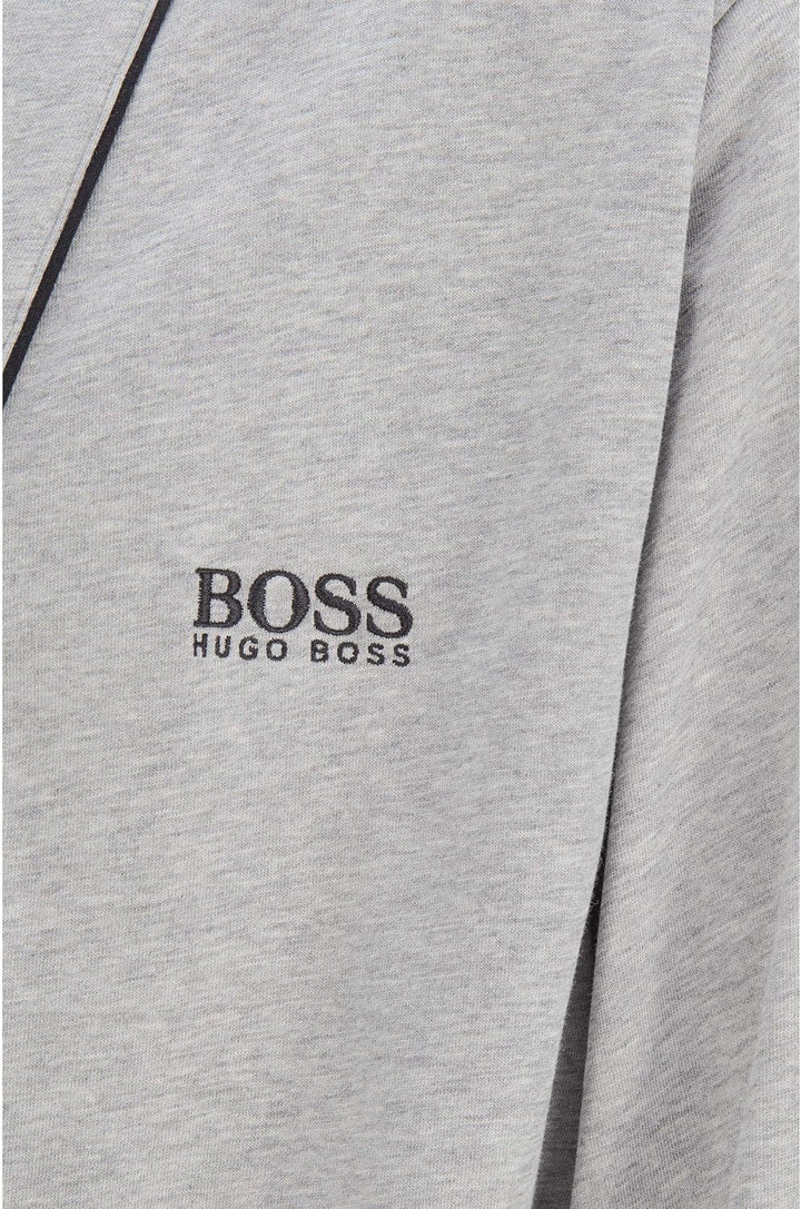 BOSS Hugo Boss Herren Bademantel Kimono BM 10121122 02, Einfarbig S Grau (Medium Grey 33), S Grau (M