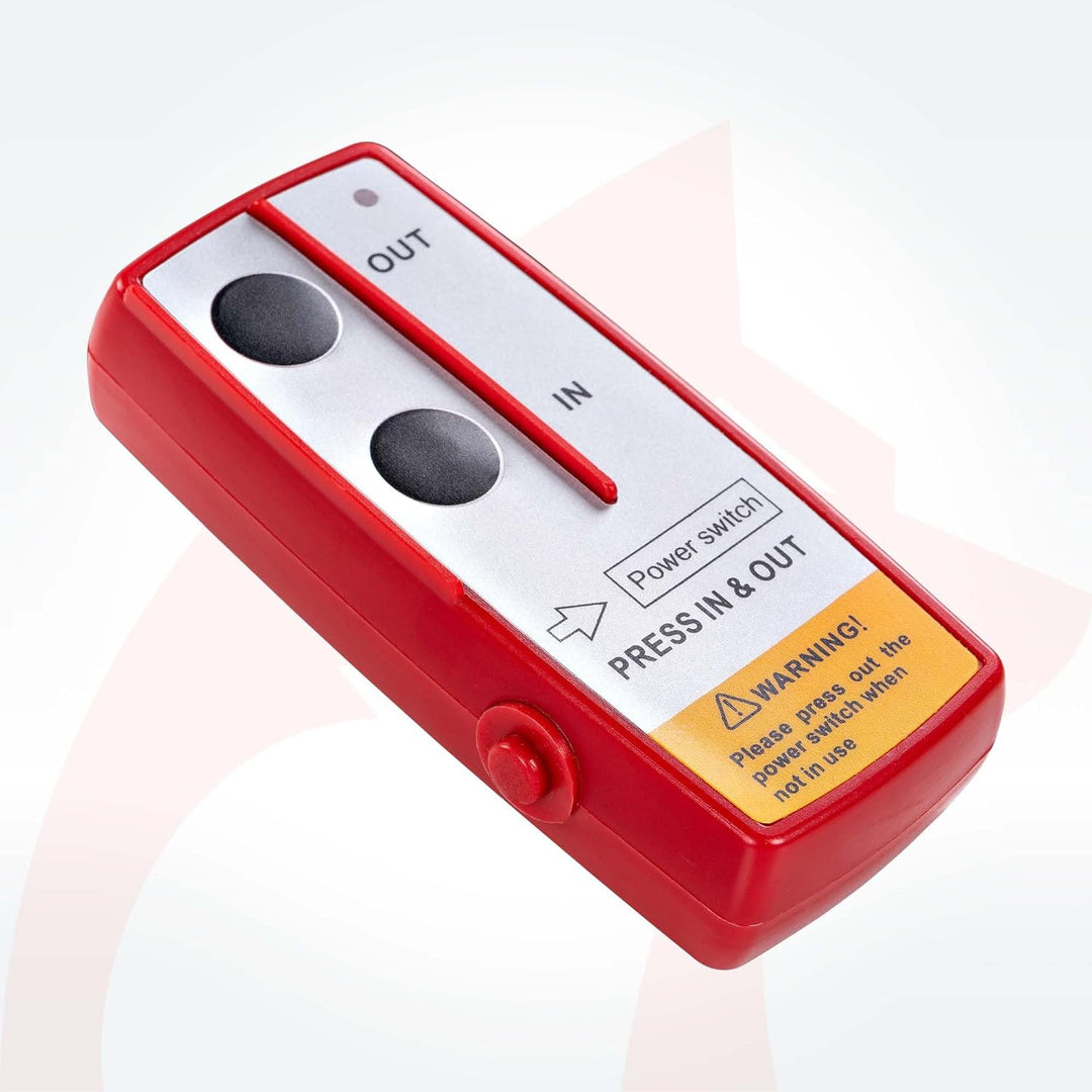 ROTFUCHS Elektrische Seilwinde 12V mit Funkfernbedienung – 1360 kg / 3000lbs Offroad Motorwinde Seil