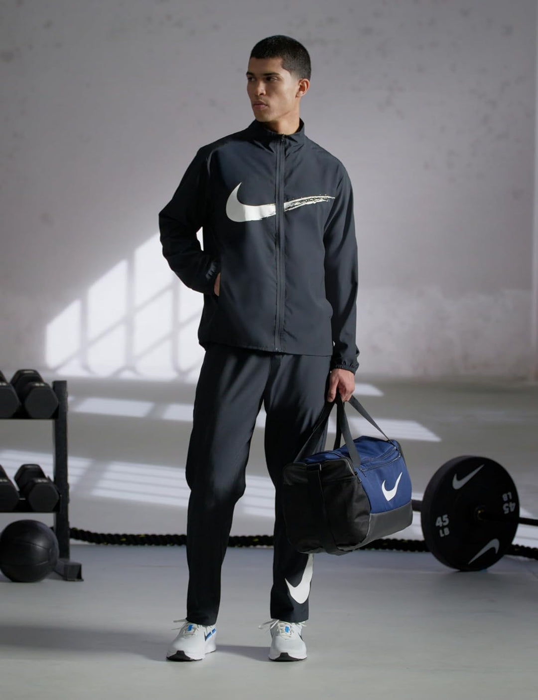 NikeBrasiliaSporttaschefürsTraining(klein,41l),DM3976 Midnight Navy/Black/White Einheitsgrösse, Midn