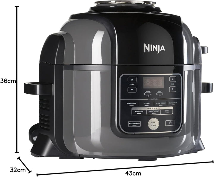 Ninja Foodi Multikocher [OP300EU] Tender-Crisp-Technologie, Schwarz und, Foodi, Single