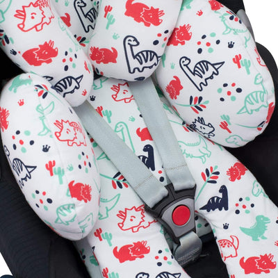 JYOKO Kids Sitzverkleinerer Antiallergikum Universal Baby 100% Baumwolle (Dino Party, Enthält eine K