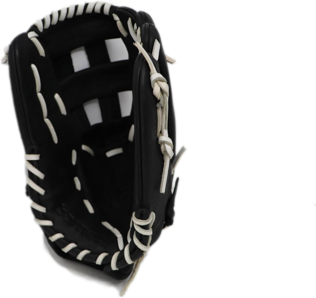 BARNETT GL-127 Baseball Handschuh, Echtleder, Wettkampf, Outfield &amp; Softball 12,7", schwarz Rechte H