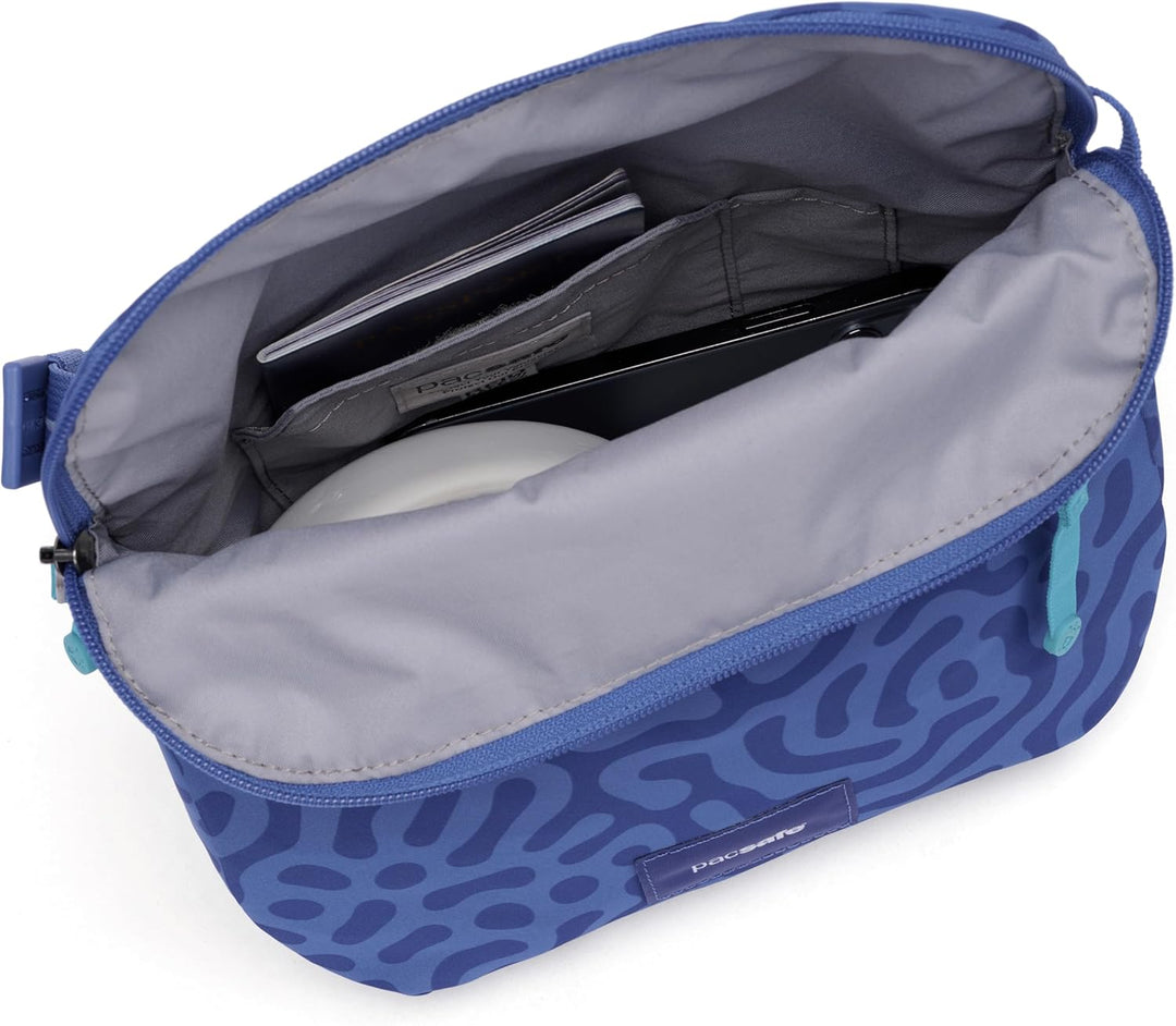 Pacsafe Pacsafe Go Anti Theft Saddle Crossbody Anti-Diebstahl-Sattel Crossbody Cerulean-blau, Cerule