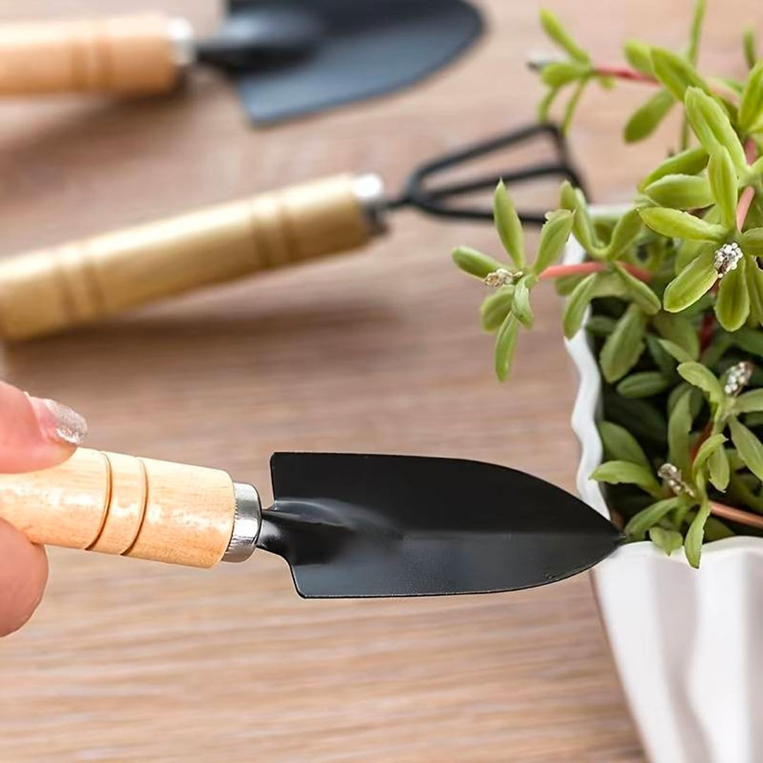 Komplettes Set Korb mit Gartenwerkzeug – mit Rechen und Schaufel, ideal für die Gartenpflege, 22 x 2