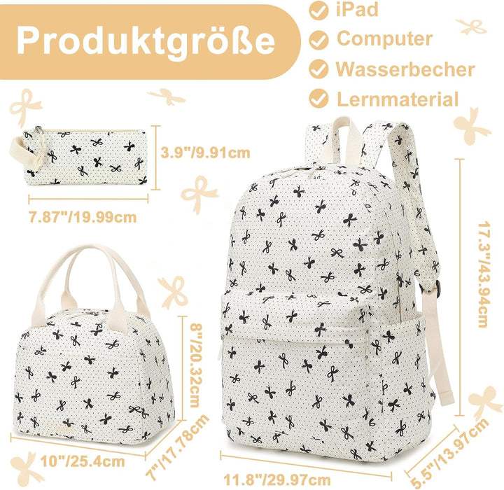 LEDAOU Schulrucksack Jungen Teenager Kinder Jugendlicher Mädchen Daypack Mädchen Freizeit Rucksack,