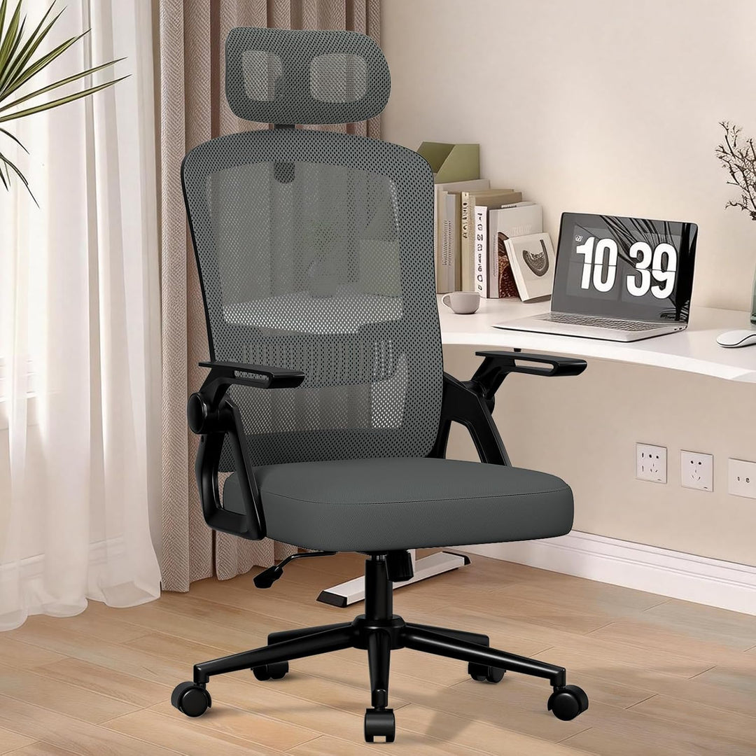 naspaluro Ergonomischer Bürostuhl, Schreibtischstuhl für Homeoffice | Mit Lordosenstütze &amp; verstellb