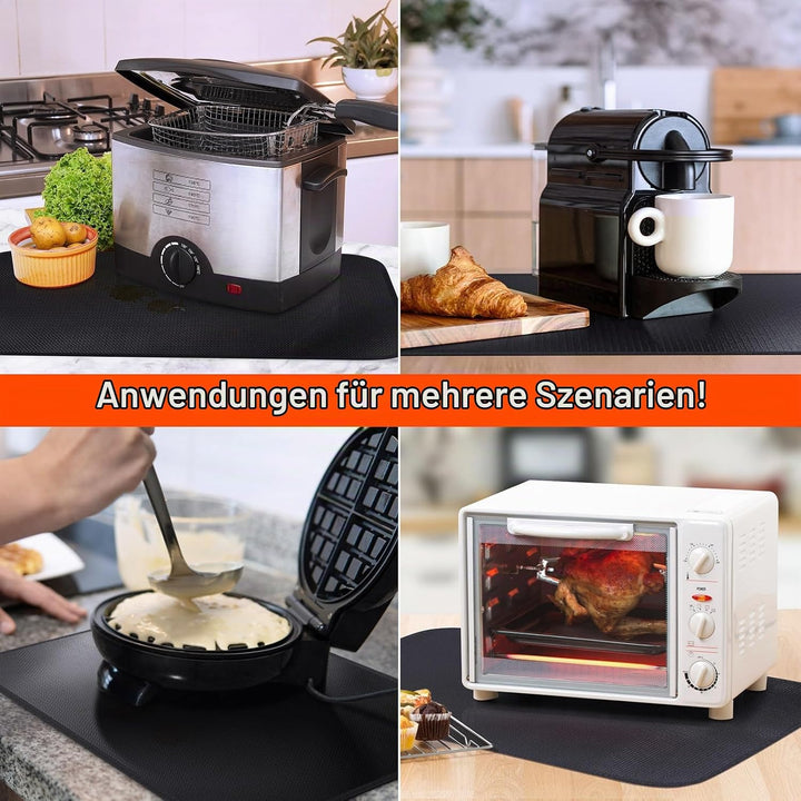 Feuerfeste Unterlage - 40 x 60cm Hitzebeständige Matte für Luftfritteuse, Hitzeschutzmatte, Brandsch